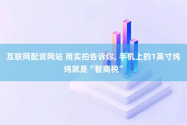 互联网配资网站 用实拍告诉你, 手机上的1英寸纯纯就是“智商税”