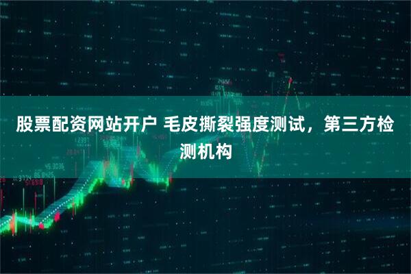 股票配资网站开户 毛皮撕裂强度测试，第三方检测机构